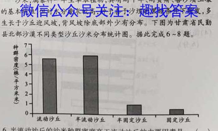 全国大联考2023届高三全国第七次联考7LK·新教材老高考l地理