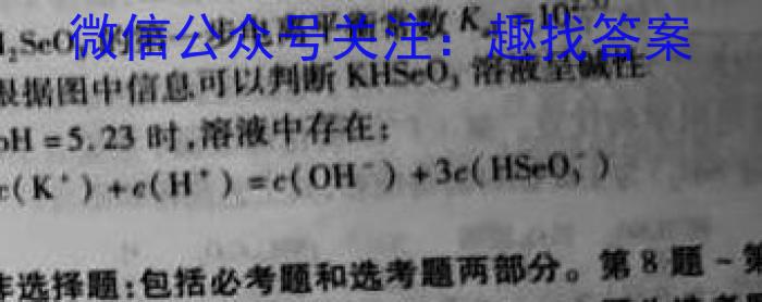 安徽省2023届九年级学情诊断考试化学