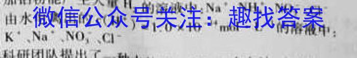 2023年池州市普通高中高三教学质量统一监测化学