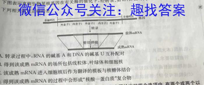 2023年陕西省初中学业水平考试全真模拟（四）B卷生物