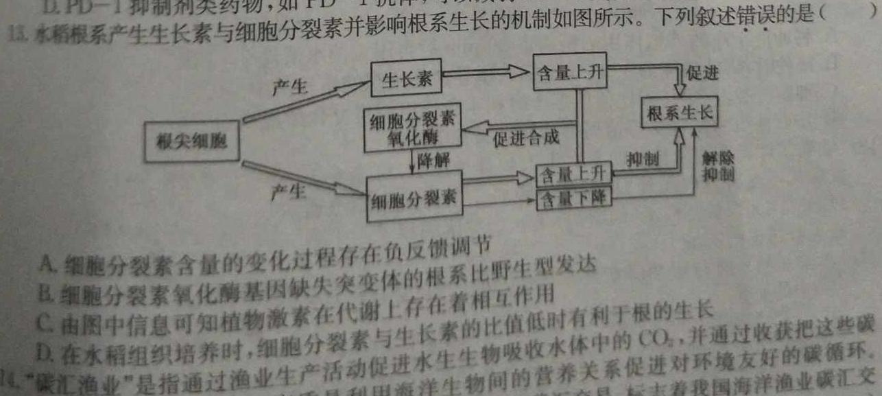 江西省2023年赣北学考联盟第一次联考（九年级）生物