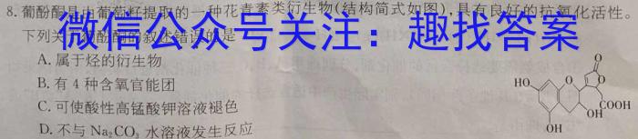 2023年陕西省初中学业水平考试全真模拟（四）A卷化学