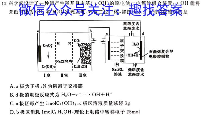 2024-2023学年全国百万联考高一考试4月联考(005A)化学