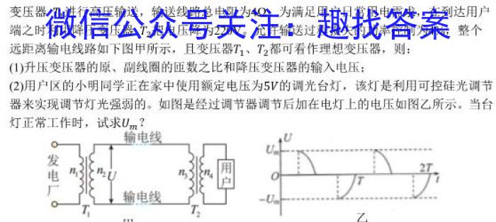 2023届陕西省第五次模拟考试物理.