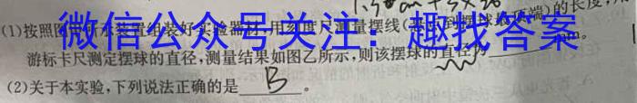 陕西省西安市西咸新区2023年初中学业水平考试模拟试题（一）B版f物理