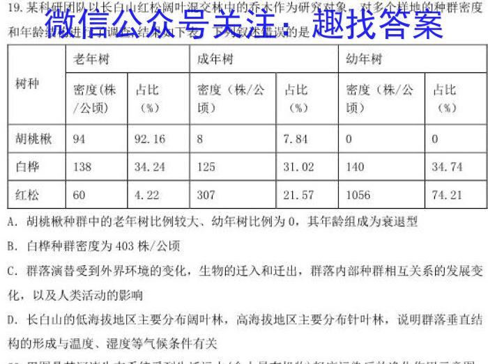 江西省宜春市2023届高三年级模拟考试(4月)生物