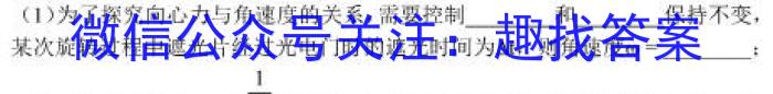 学林教育2023年陕西省初中学业水平考试·名师导向模拟卷(一)A.物理