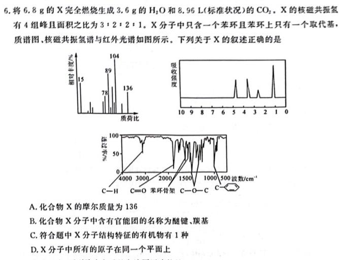 2023届资阳市高中2020级高考适应性考试(23-418C)化学