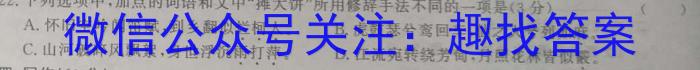 中考必刷卷·2023年安徽中考第一轮复习卷（七）语文