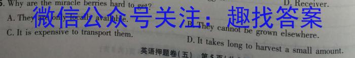 安徽省2024-2023学年九年级下学期期中教学质量调研英语