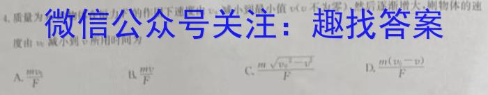 2023年普通高等学校招生全国统一考试信息模拟测试卷(新高考)(三)l物理