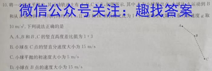 安徽省2024届八年级下学期教学质量检测（六）l物理