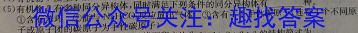 九师联盟2024~2023学年高三押题信息卷(老高考)(二)化学