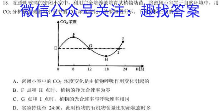 2023届九师联盟高三年级3月质量检测（新高考-G）生物
