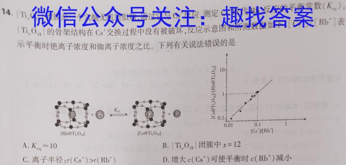 1号卷2023年全国高考最新原创冲刺试卷(五)化学