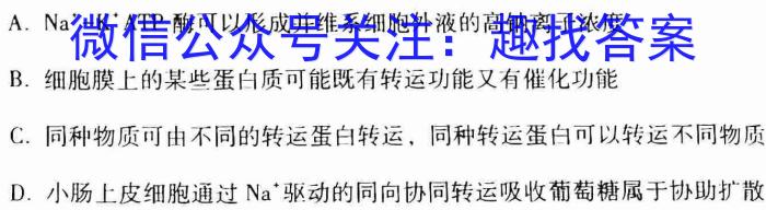 天一大联考 2023年高考全真冲刺卷(五)(六)生物试卷答案