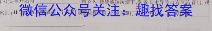 2023年“安徽省示范高中皖北地区”第25届高三联考（3月）化学