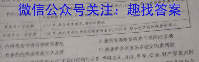 河南省新乡市2023年九年级学业水平模拟测评历史试卷