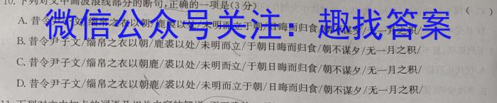 2023年安徽省初中毕业学业考试模拟仿真试卷（五）语文