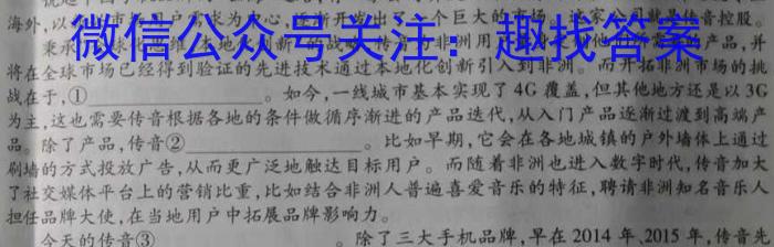 安徽第一卷·2022-2023学年安徽省七年级下学期阶段性质量监测(五)语文