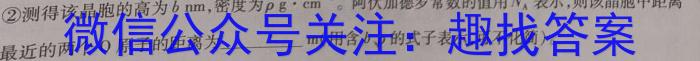 山西省实验中学2024-2023学年第二学期期中质量监测（卷）化学