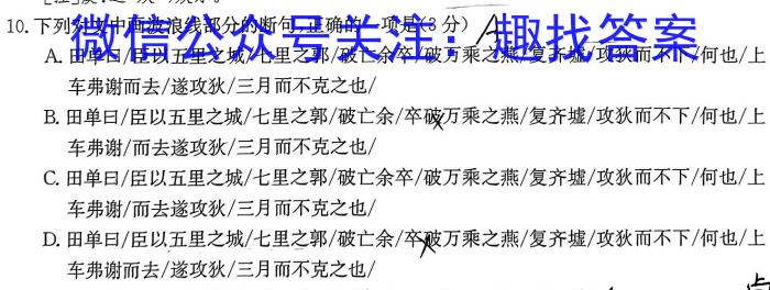 2023年河南大联考高三年级5月联考（578C-乙卷）语文