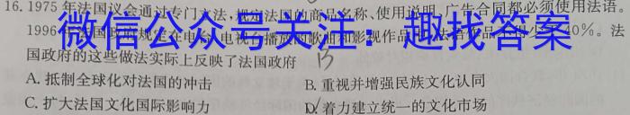 2023年安徽省初中毕业学业考试模拟仿真试卷（四）历史