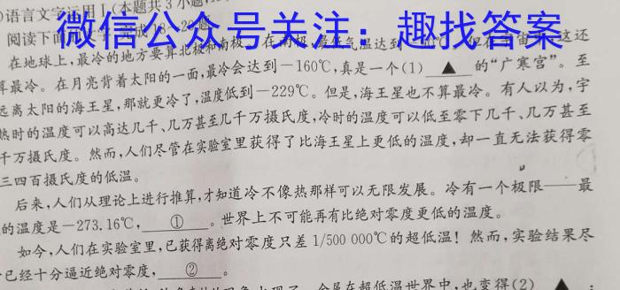 2023届内蒙古大联考高三年级4月联考（23-426C）语文