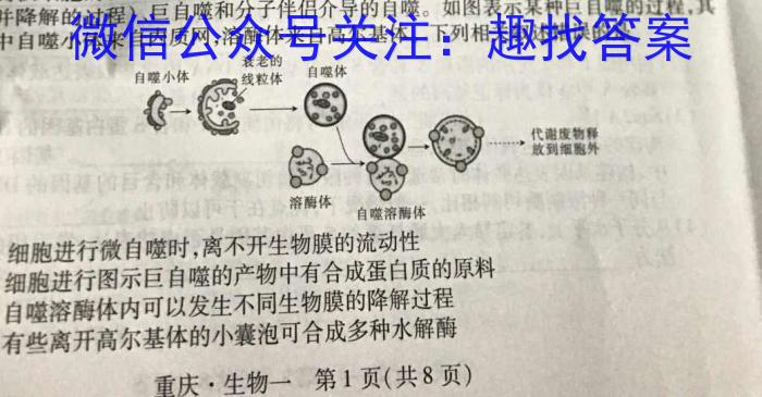 2023届全国普通高等学校招生统一考试 JY高三冲刺卷(三)生物