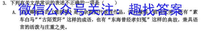皖智教育 安徽第一卷·2023年八年级学业水平考试信息交流试卷(二)语文