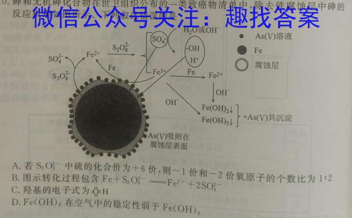 [国考1号19]第19套 高中2023届高考适应性考试化学