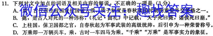 [陕西二模]2023年陕西省高三教学质量检测试题(二)语文