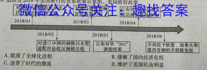 [韶关二模]广东省韶关市2023届高三综合测试(二)历史试卷