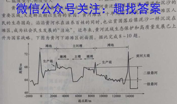 山西省2022~2023学年度七年级下学期期中综合评估 6L地理.