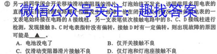 安徽省2024-2023学年度七年级下学期期中综合评估（6LR）q物理