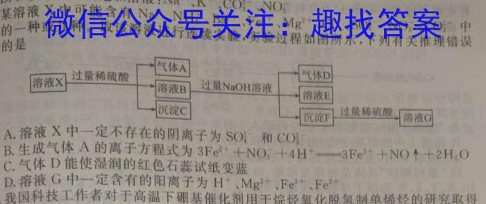 安徽省六安市2022-2023学年度第二学期八年级期中质量调研化学