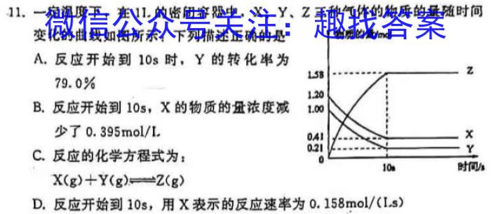2023年陕西省初中学业水平考试·冲刺压轴模拟卷（三）化学