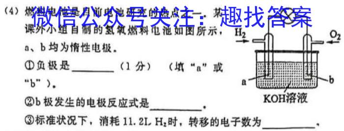 河北省六校联盟高二年级联考(2023.04)化学