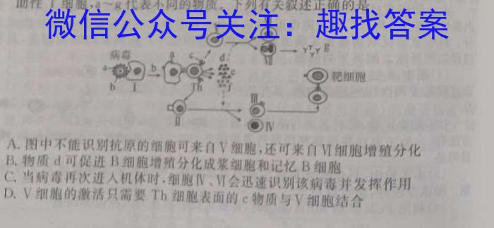 2023届九师联盟高三年级4月质量检测（新高考-河北）生物