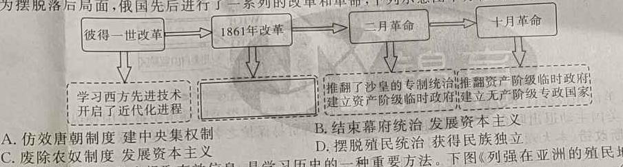 辽宁省BPGZ高二阶段性质量检测(3394B)历史