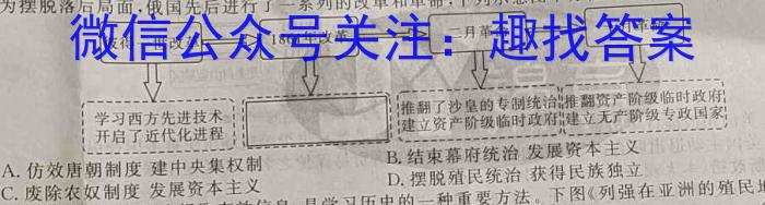 云南省2023届3+3+3高考备考诊断性联考卷（二）历史