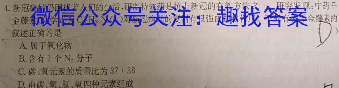 2023年普通高等学校招生统一考试 新S3·临门押题卷(二)化学