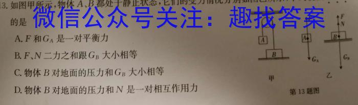 2023普通高校招生全国统一考试·全真冲刺卷(三)q物理