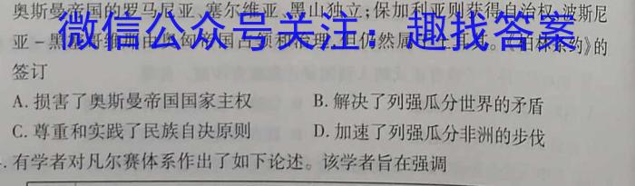 天一大联考·安徽卓越县中联盟 2022-2023学年(下)高一阶段性测试(期中)历史