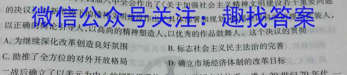 2022-2023学年陕西省七年级期中教学质量检测(23-CZ162a)历史