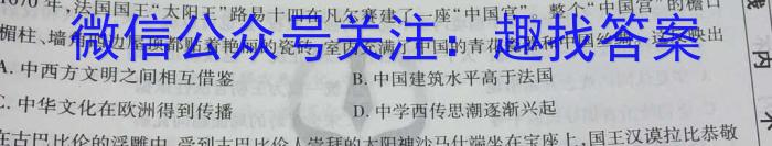 安徽省2022-2023学年八年级下学期期中教学质量调研历史