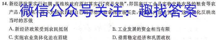 ［邵通二模］昭通市2023年高三年级第二次模拟考试历史