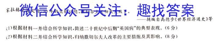 2023年普通高等学校招生统一考试 S3·临门押题卷(一)历史