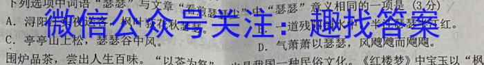 炎德英才大联考 长郡中学2023届模拟试卷(一)语文