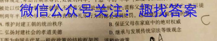 天一大联考 2024-2023学年(下)高一年级期中考试&政治
